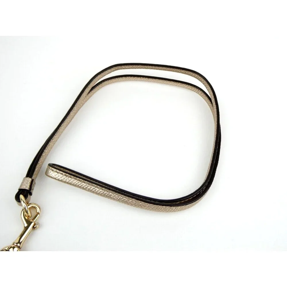 Coach Signature Khaki Brown ID Lanyard Card Holder‎